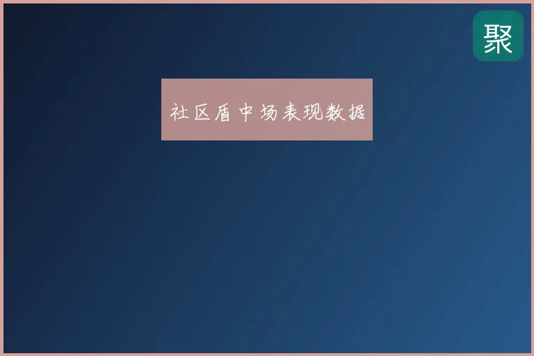 社区盾中场表现数据